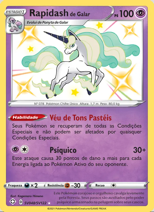 Image of the card Rapidash de Galar