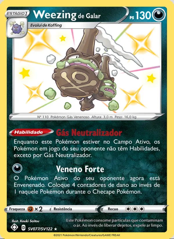 Image of the card Weezing de Galar