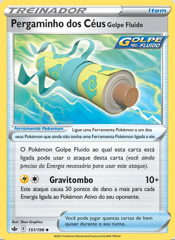 Image of the card Pergaminho dos Céus Golpe Fluido