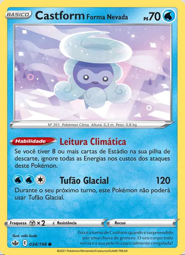 Image of the card Castform Forma Nevada