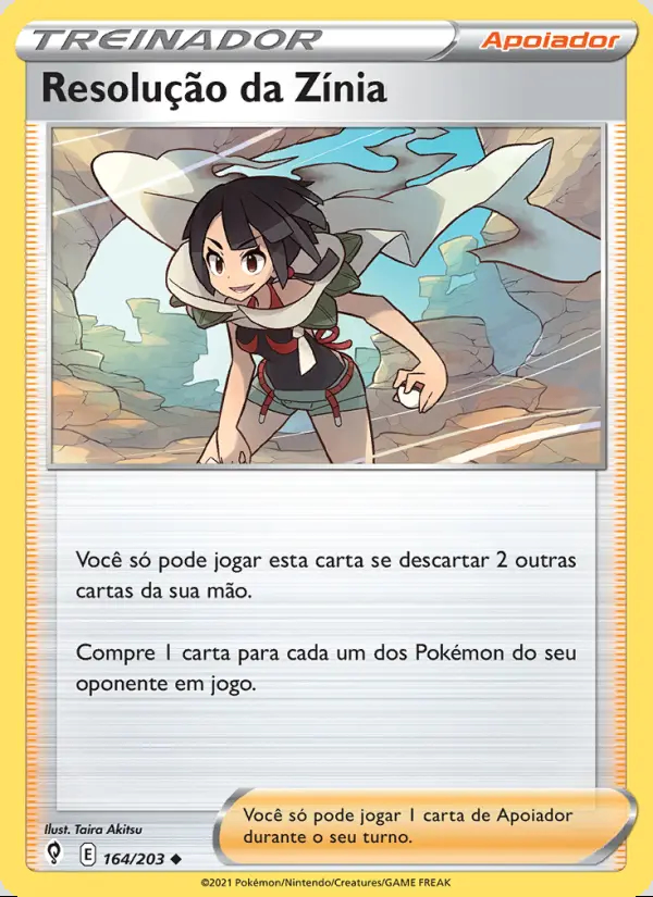 Image of the card Resolução da Zínia