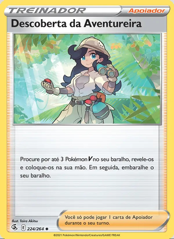 Image of the card Descoberta da Aventureira