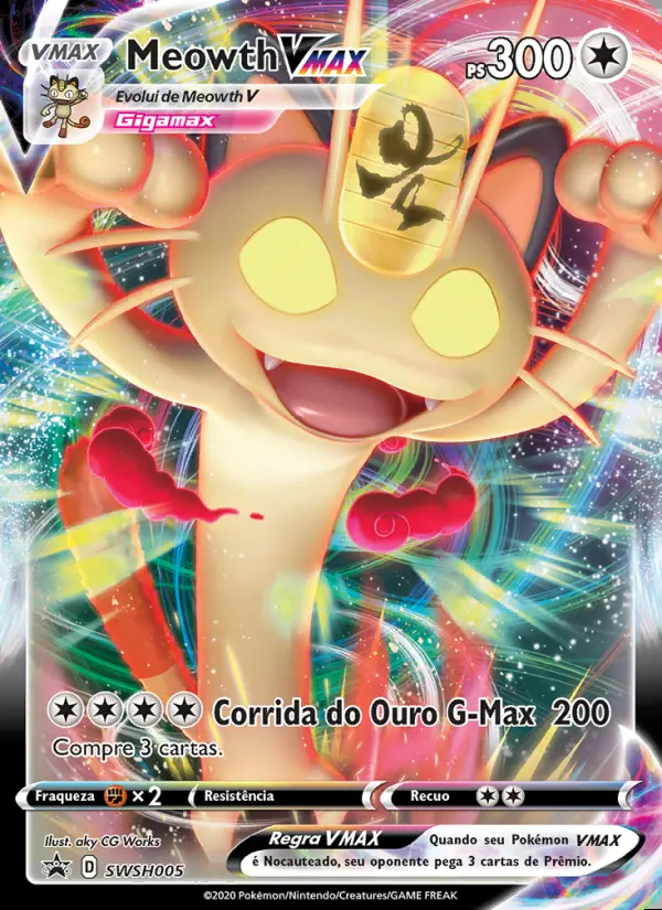 Image of the card Meowth VMAX
