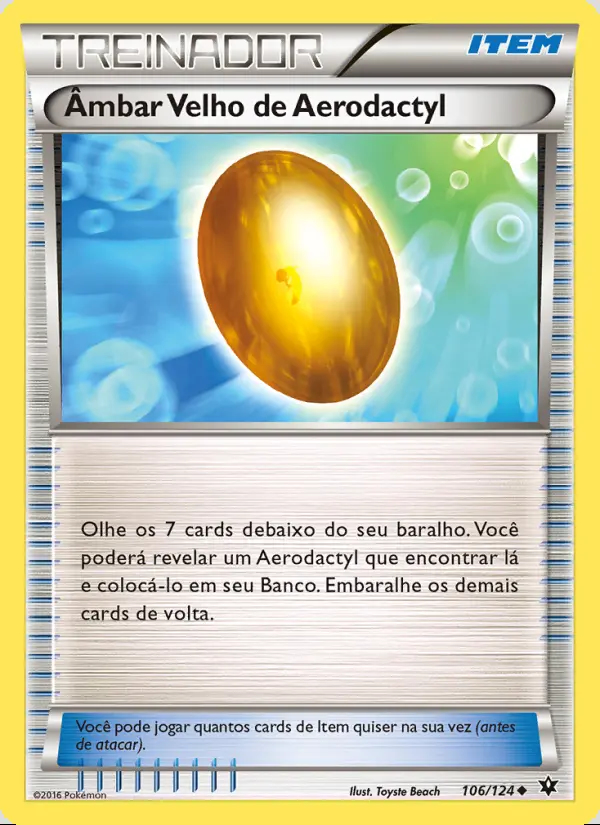 Image of the card Âmbar Velho de Aerodactyl