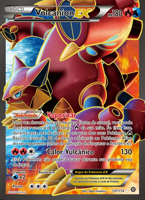 Image of the card Volcanion EX