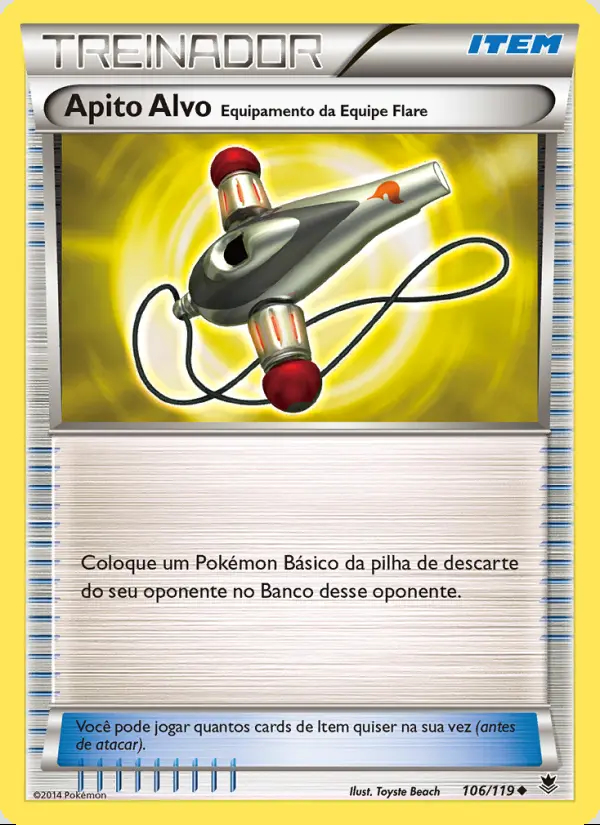 Image of the card Apito Alvo – Equipamento da Equipe Flare