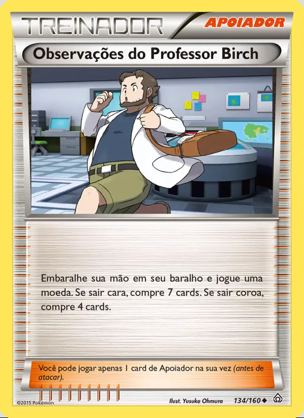 Image of the card Observações do Professor Birch